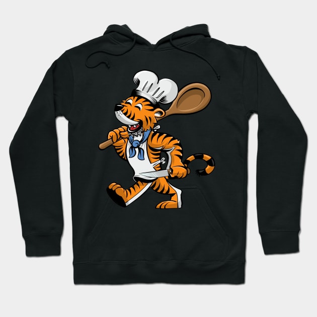 Tiger Chef Hoodie by Black Tee Inc